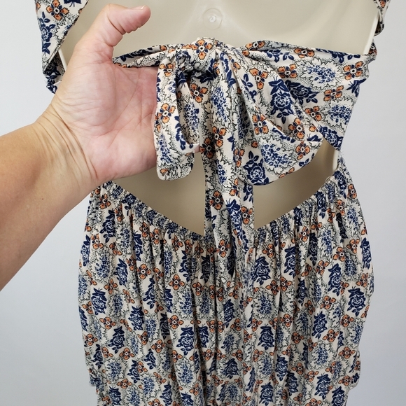 LF Seek the Label Floral Halter Romper size XS - Picture 6 of 10